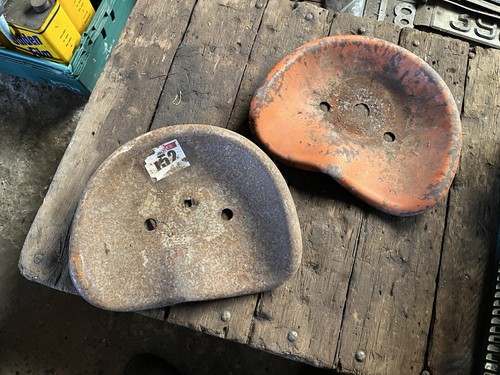 Vintage tractor seats - 2x,