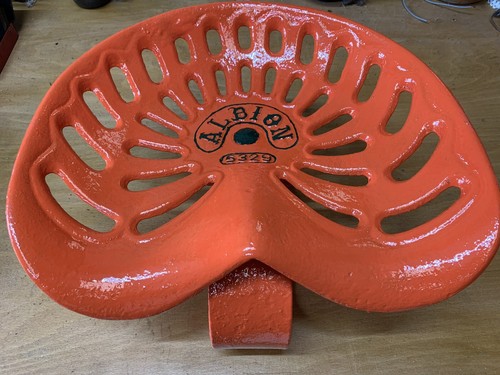 Vintage antique tractor seat - vintage,
